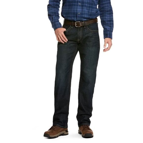 Ariat Rebar M5 Straight Leg Jeans Size 34/32 - Picture 1 of 9
